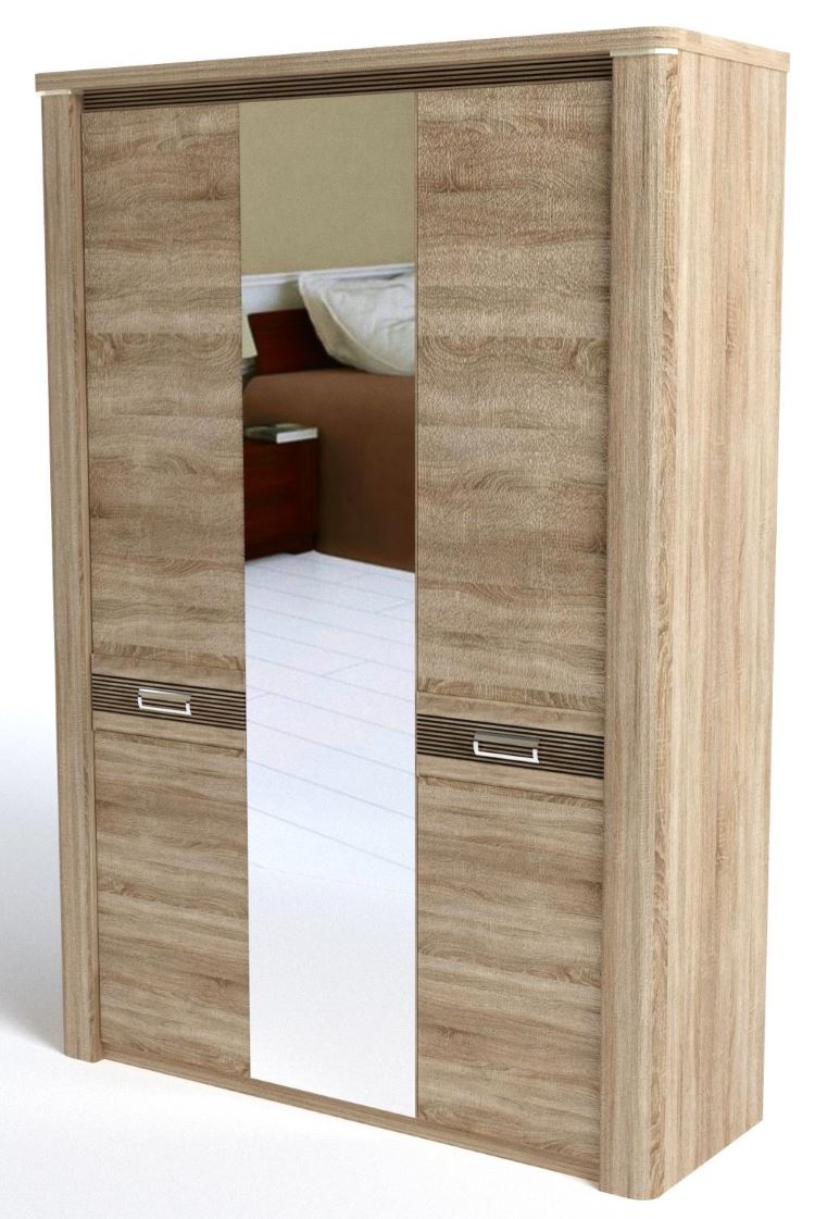 Фото Шкаф Магнолия (160) трехдверный от производителя СБК в Щёлкино по цене 36 070 ₽