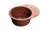 Мойка Granfest GF-R580L (ГР 580х450хh200) (шир.ящ.min 450) (Цвет мойки розовый) в Щёлкино от производителя в интернет магазине Планета Комфорта Мойка Granfest GF-R580L (ГР 580х450хh200) (шир.ящ.min 450) (Цвет мойки розовый) в Щёлкино от производителя