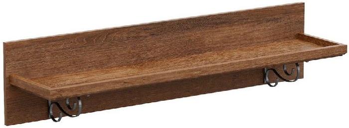 Полка навесная Кантри (орех рибек темный (СБК) )