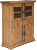 Витрина малая Avignon PRO-L05 (натуральный с патиной, натуральный с патиной (Tetchair) ) в Щёлкино от производителя в интернет магазине Планета Комфорта Витрина малая Avignon PRO-L05 (натуральный с патиной, натуральный с патиной (Tetchair) ) в Щёлкино от производителя