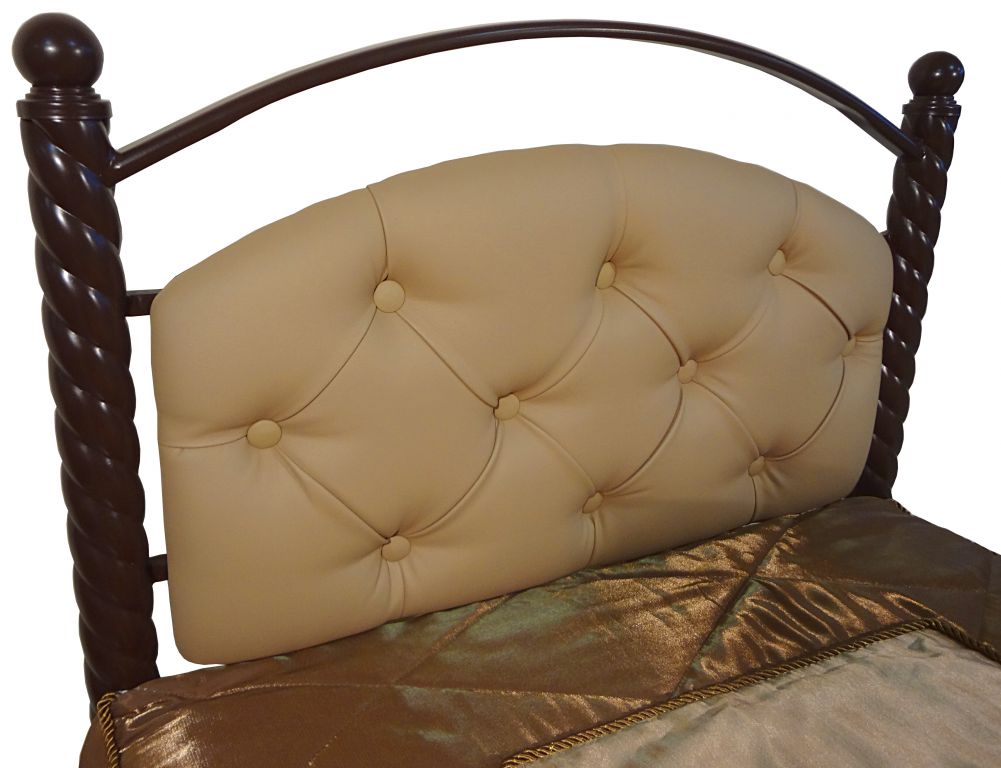 Фото Кровать односпальная Стефани-900 (СМ 90х200) основание металл трубка  от производителя Металл-Конструкция в Щёлкино по цене 13 800 ₽