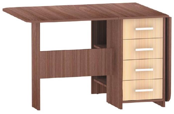Стол-книжка с ящиками СТ-6  (лдсп, лдсп-ясень шимо темный,  ясень шимо темный, ясень шимо светлый (Пирамида) )