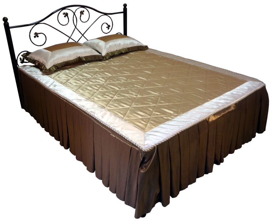 Фото Кровать двуспальная Алиса-1600 (СМ 160х200) основание металл трубка  от производителя Металл-Конструкция в Щёлкино по цене 15 990 ₽