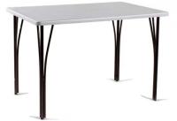 Стол обеденный Граф (металл, мдф-ясень серебро,  медный антик (Бител) ) в Щёлкино от производителя в интернет магазине Планета Комфорта Стол обеденный Граф (металл, мдф-ясень серебро,  медный антик (Бител) ) в Щёлкино от производителя