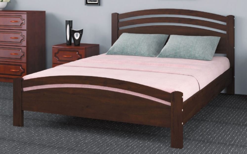 Фото Кровать двуспальная Камелия-3 (СМ 160х200) без основания с универсальными царгами от производителя Браво-мебель в Щёлкино по цене 14 520 ₽