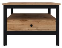 Стол журнальный Loft LAW (мдф, лдсп-дуб вотан,  черный (Black Red White (БРВ)) ) в Щёлкино от производителя 