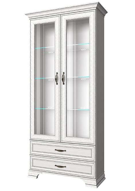 Фото Шкаф с витриной 2V2S Тиффани (Tiffany) от производителя Анрэкс в Щёлкино по цене 34 770 ₽