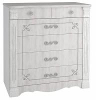Комод Ольга-1Н  (белый-ясень анкор светлый (Фант-мебель) ) в Щёлкино от производителя 
