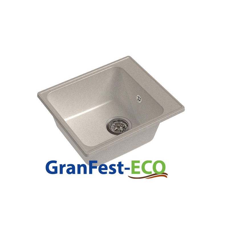 Фото Мойка Granfest eco-17 (ГР 420х480хh200) (шир.ящ.min 400) без сифона от производителя Granfest в Щёлкино по цене 2 640 ₽