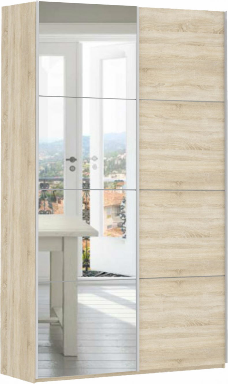 Фото Шкаф-купе Прайм (1,6 - 2 двери) от производителя Мебельная компания Е1 в Щёлкино по цене 38 040 ₽