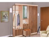 Прихожая Елена 3 (Цвет корпуса:ясень шимо светлый, цвет фасада:ясень шимо темный (Мебель Маркет) ) в Щёлкино от производителя 