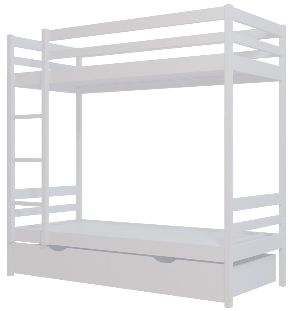 Фото Кровать двухъярусная №1 (СМ 80х190) с основанием от производителя Фант-мебель в Щёлкино по цене 28&nbsp;620 ₽