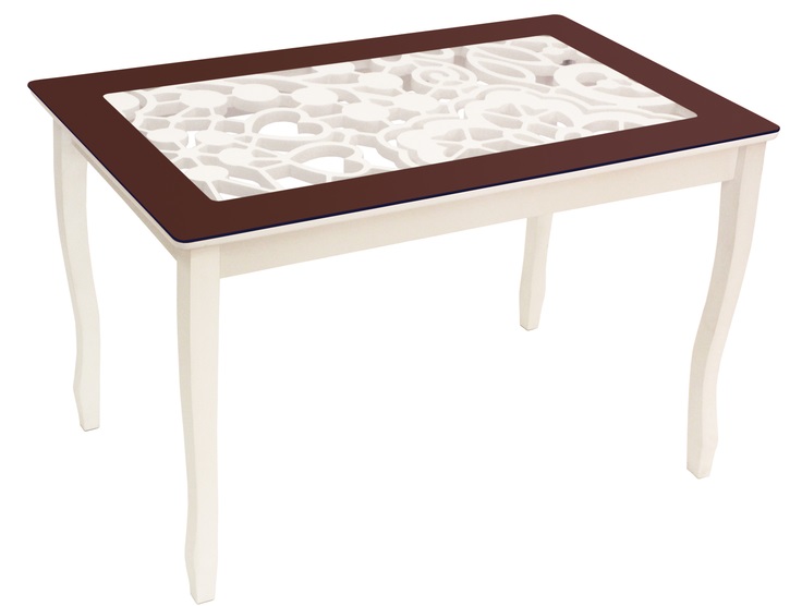 Фото Стол обеденный Стиль 2 Ажур III от производителя Мебель из стекла в Щёлкино по цене 13 770 ₽