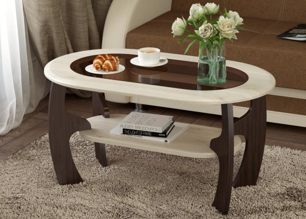 Фото Стол журнальный Маджеста-2 от производителя Олмеко в Щёлкино по цене 6&nbsp;650 ₽