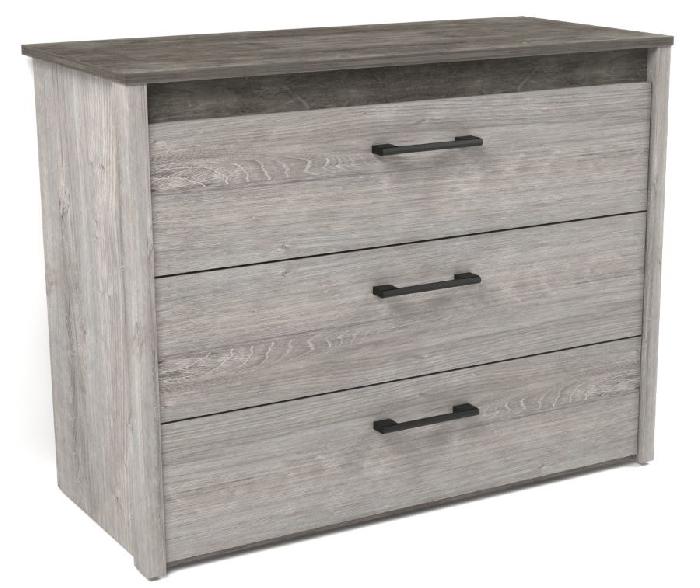 Комод малый Денвер (риббек серый-камень темный (СБК) )