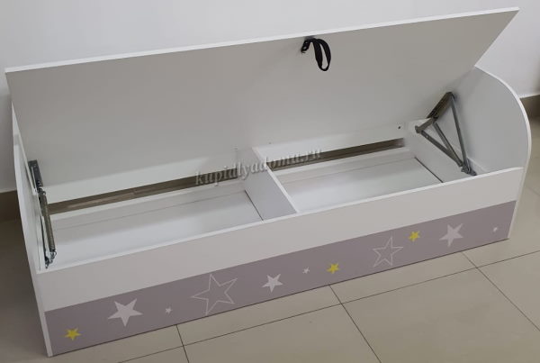 Фото Кровать детская Трио КРП-01 (СМ 80х186) с подъемным механизмом от производителя Мебелони в Щёлкино по цене 16 180 ₽