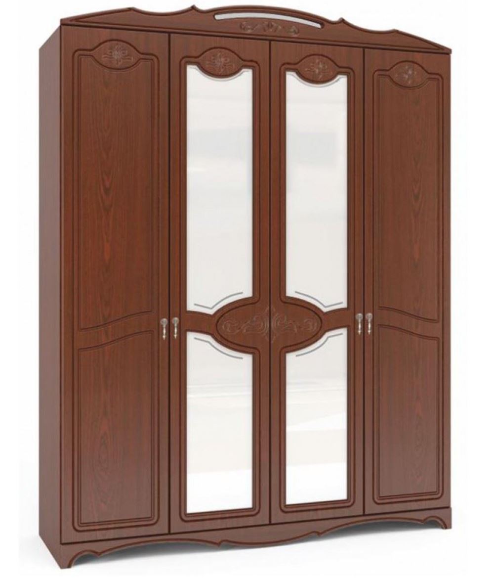 Фото Шкаф Лотос ШР-4 (178) четырехдверный от производителя Браво-мебель в Щёлкино по цене 35&nbsp;360 ₽