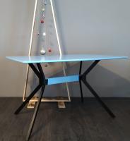 Стол обеденный DT-652 (металл, мдф-белый,  белый (La-alta) ) в Щёлкино от производителя 