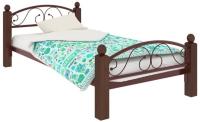 Фото derevyannye-krovati кровать односпальная вероника lux plus (см 80х200) трубка металл производитель Милсон