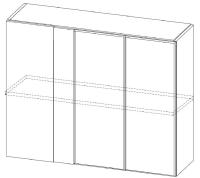 Фото kukhnya-venetsiya-sv кухня венеция шкаф навесной ш1000у (72) производитель SV-мебель