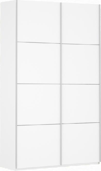 Шкаф-купе Прайм (1,6 - 2 двери) (Материал дверей:лдсп, цвет дверей:белый снег, цвет каркаса:белый снег (Мебельная компания Е1) )