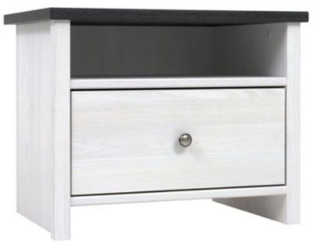Фото Тумба прикроватная Порто KOM1S/50 от производителя Black Red White (БРВ) в Щёлкино по цене 5 960 ₽