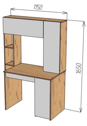 Фото Стол компьютерный СК-64  от производителя Пирамида в Щёлкино по цене 8 860 ₽