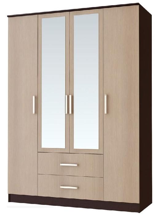 Шкаф Фиеста (160) четырехдверный (венге, лоредо,(БТС))