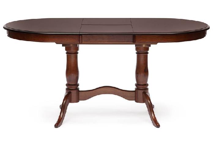 Стол обеденный Ева (Eva) (№4 массив дерева, мдф шпон-коричневый в рыжину (braun),  коричневый в рыжину (Tetchair) )