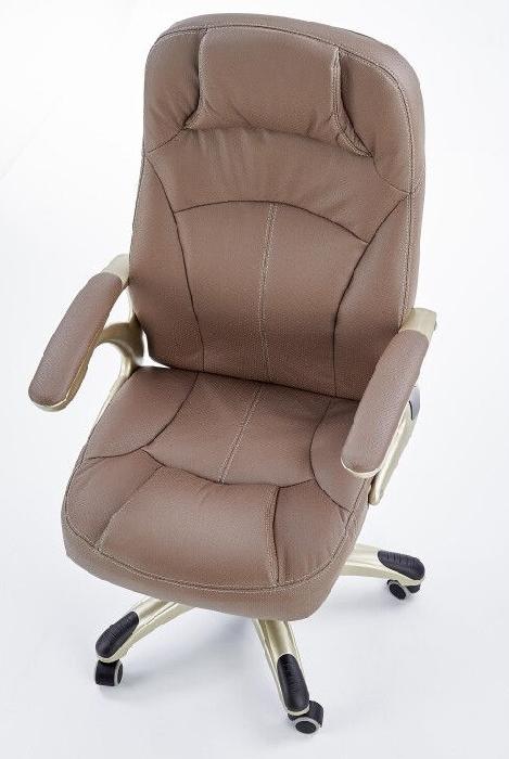 Кресло для руководителя Halmar Carlos (Материал обивки: экокожа, цвет обивки: светло-коричневый (Halmar ) )