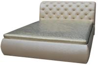 Фото krovati-s-myagkoy-spinkoy кровать двуспальная магнолия (см 160х200) с подъемным механизмом производитель Юдвис