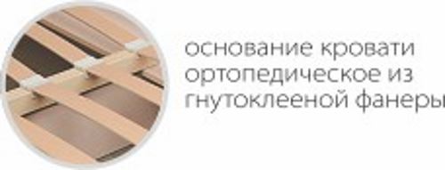 Фото Кровать односпальная Ивушка-10 (СМ 120х200) основание гнутоклеенная фанера от производителя Марибель в Щёлкино по цене 20 660 ₽