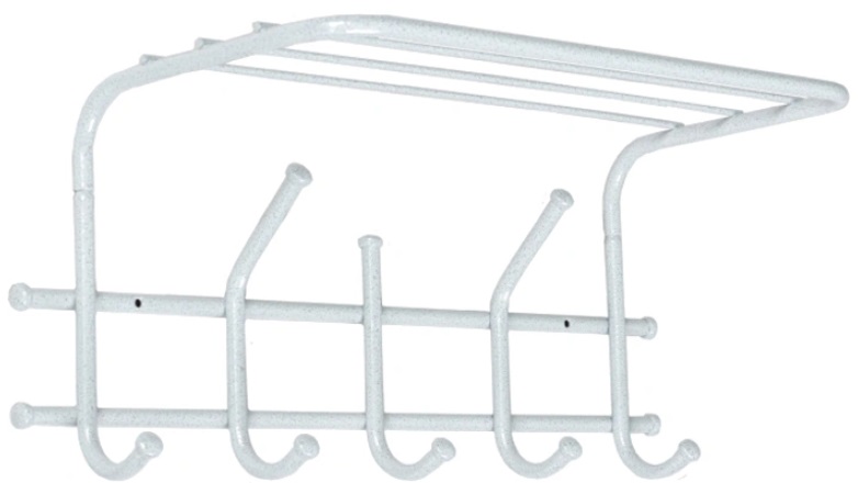 Фото Вешалка с полкой Эра 5 от производителя Завод металлических изделий в Щёлкино по цене 570 ₽