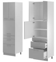 Кухня Монс пенал ПСВ-63 (белый, графит,(Леко)) в Щёлкино от производителя 