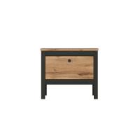 Тумба Loft KOM1K/55 (дуб вотан-черный матовый, дуб вотан (Black Red White (БРВ)) ) в Щёлкино от производителя 