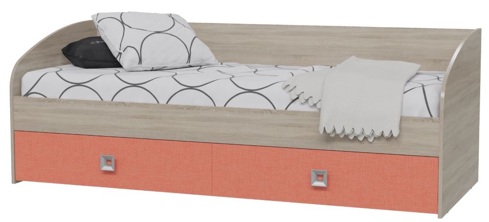 Фото Кровать односпальная Сити с ящиками (СМ 80х200)  от производителя Гранд Кволити в Щёлкино по цене 15&nbsp;940 ₽