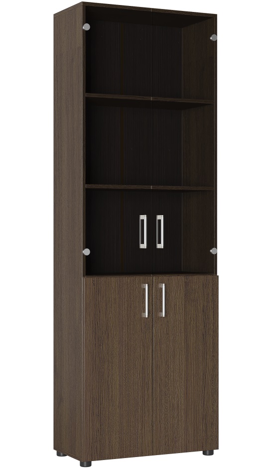 Фото Шкаф со стеклом Офис ОФ-303К от производителя Компасс в Щёлкино по цене 16 360 ₽