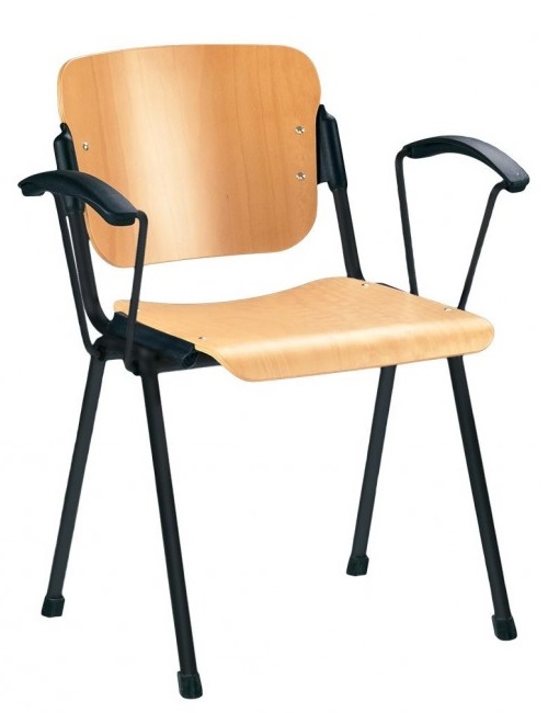 Фото Стул для посетителя Эра (Era) wood arm (крашенный) от производителя Новый стиль в Щёлкино по цене 4 490 ₽
