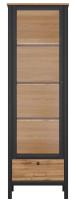 Шкаф Loft REG1W1S (дуб вотан, дуб вотан-черный (Black Red White (БРВ)) ) в Щёлкино от производителя в интернет магазине Планета Комфорта Шкаф Loft REG1W1S (дуб вотан, дуб вотан-черный (Black Red White (БРВ)) ) в Щёлкино от производителя