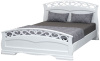 Фото Кровать двуспальная Грация-1 (СМ 140х200) без основания с универсальными царгами от производителя Браво-мебель в Щёлкино по цене 15&nbsp;990 ₽