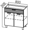 Фото Кухня Арабика стол-рабочий С800яс от производителя SV-мебель в Щёлкино по цене 6&nbsp;160 ₽